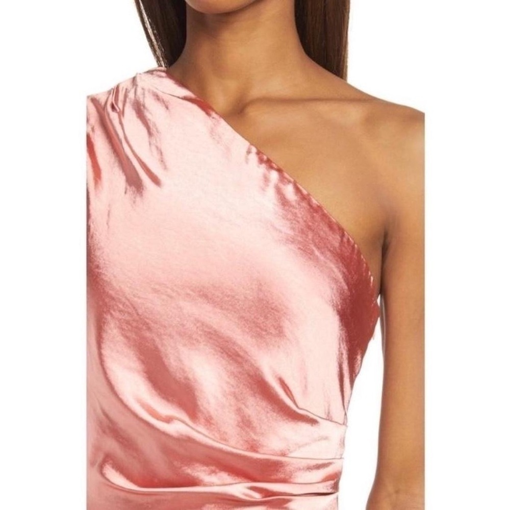 Elliatt Cassini Satin One-Shoulder Dress Large - Picture 3 of 10